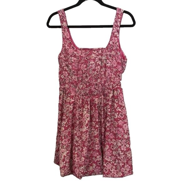 Band Of The Free Dresses & Skirts - BAND OF THE FREE Pink Floral Balloon Hem Sundress Sz M